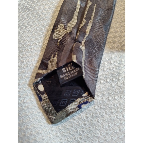 Luciano Gatti Made in Italy 100% Silk Geo‎ Neck Tie Multicolor 4"x56" 1307 - Picture 5 of 5